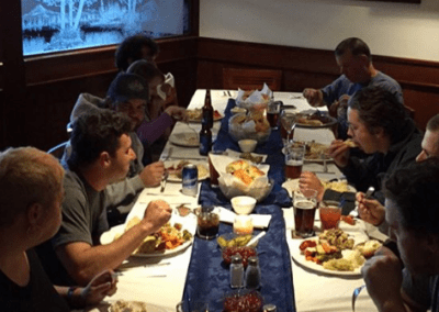 Dining at Peaks Lodge in Revelstoke, BC