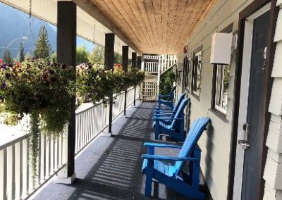 Balcony Area at Peaks Lodge in Revelstoke, BC