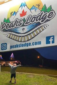 Peak lodge banner